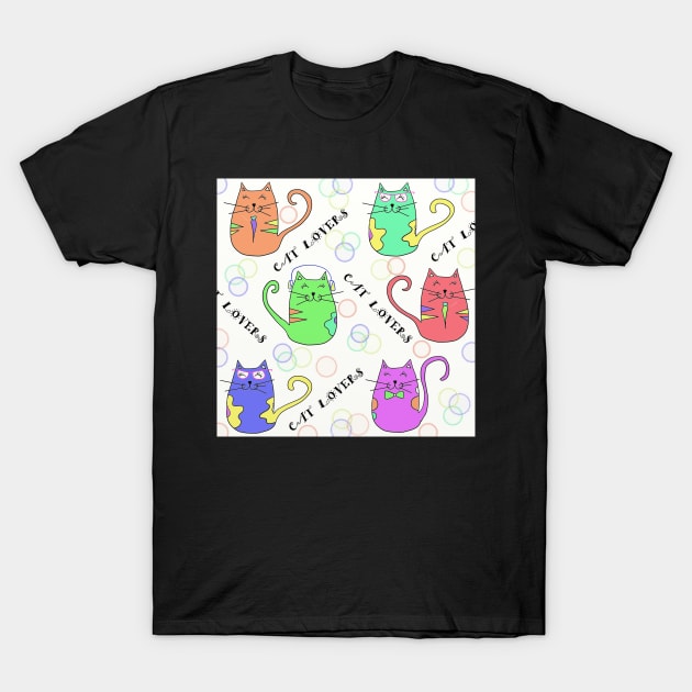 CAT LOVERS T-Shirt by GalartCreations